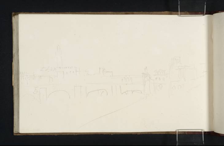 Joseph Mallord William Turner, ‘Ponte alla Carraia, with Ponte Vecchio Beyond, from the Lungarno Soderini, Florence’ 1819