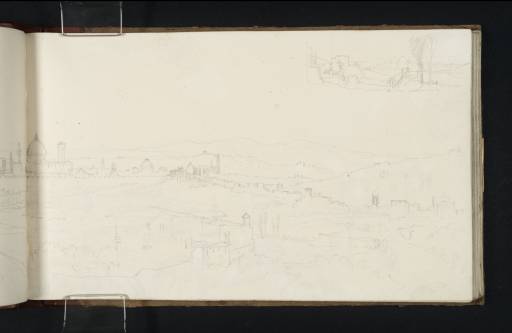 Joseph Mallord William Turner, ‘Part of a View of Florence from Villa Palmieri; and a Smaller Sketch of the Same’ 1819