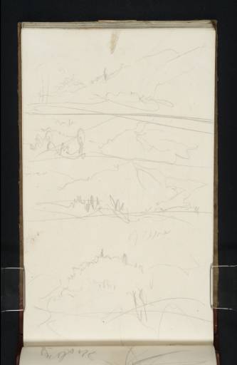 Joseph Mallord William Turner, ‘Four Sketches of Hilly Landscape’ 1819
