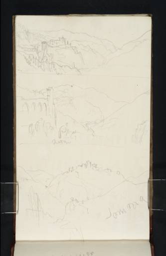 Joseph Mallord William Turner, ‘Two Sketches of Narni and One of Monte Somma’ 1819