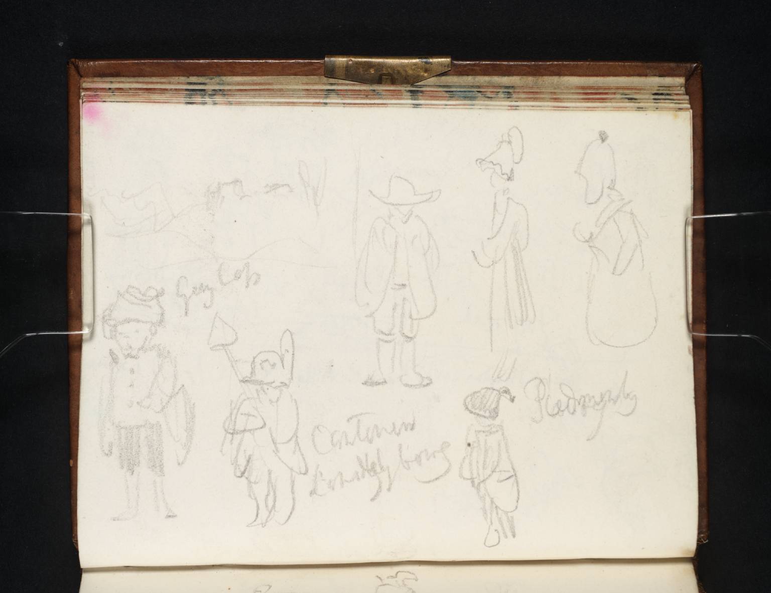 Figure Studies at Lanslebourg and Piedmont; and a Mountainous Landscape