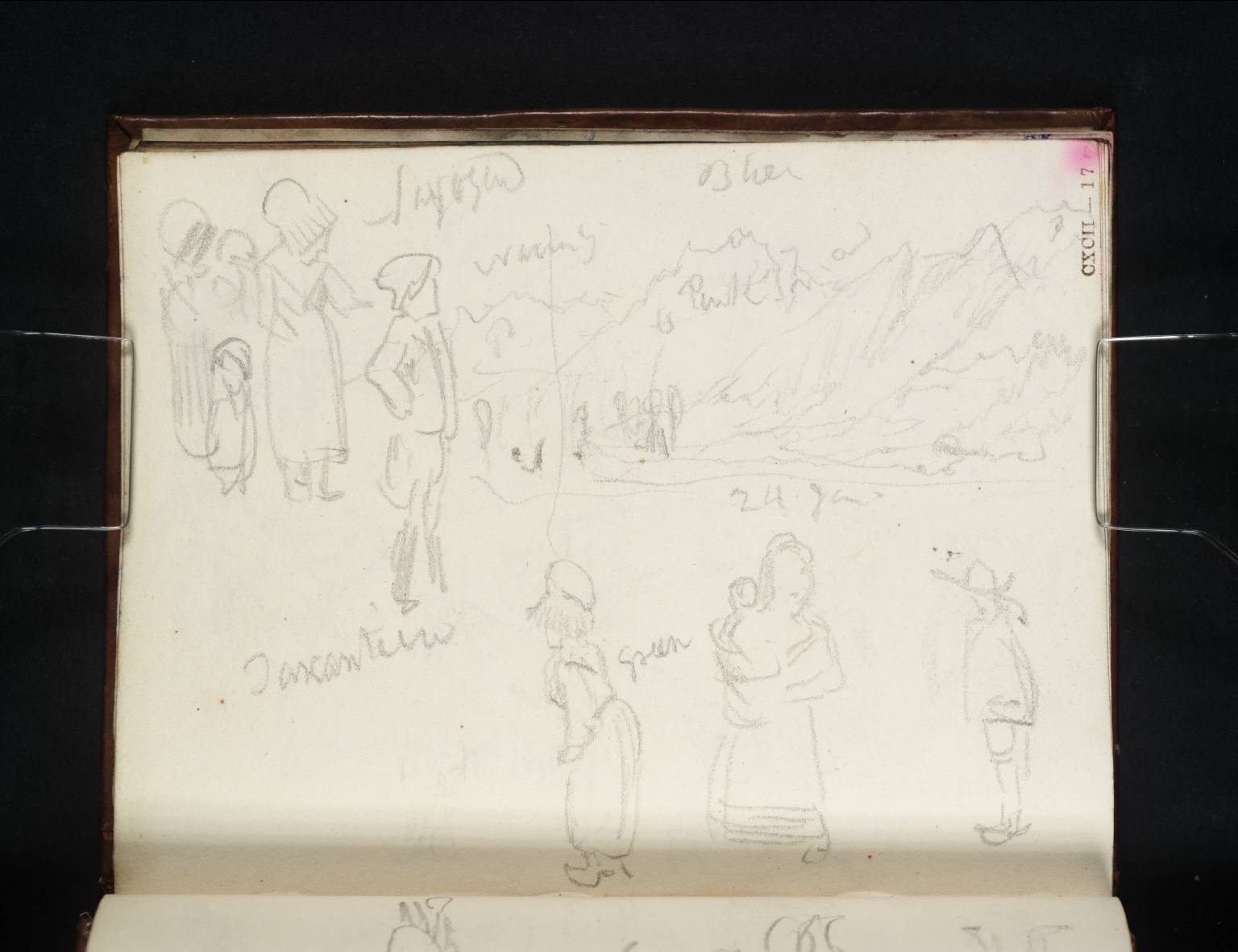 Figures in Savoy; and a Mountainous Landscape