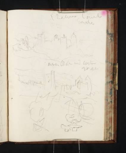 Joseph Mallord William Turner, ‘Two Sketches of a Château in Savoy; and Figure Studies’ 1820