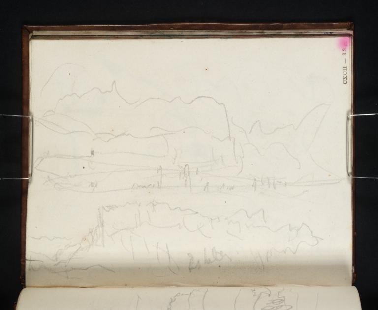 Joseph Mallord William Turner, ‘Two Sketches of Les Échelles, Savoy’ 1820