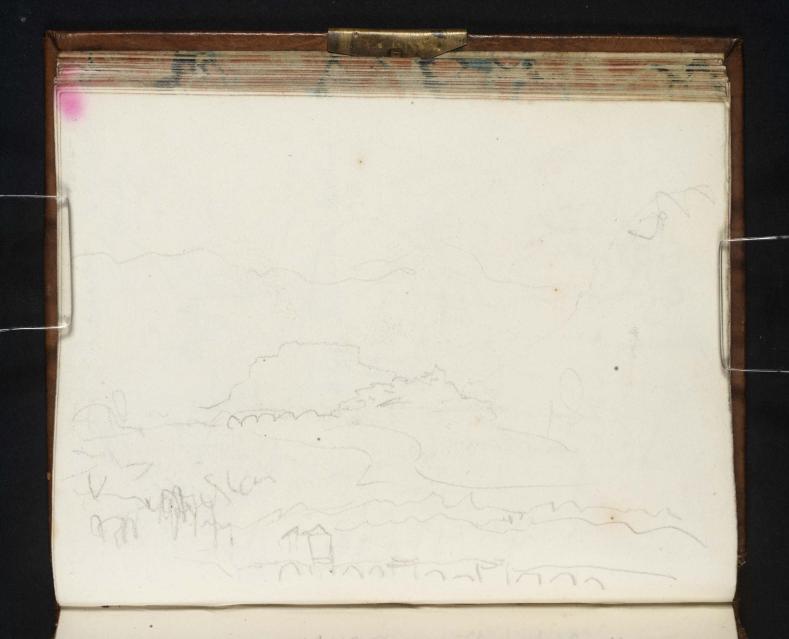 Joseph Mallord William Turner, ‘?Distant Views of Lyon; and a Study of a Bridge’ 1820