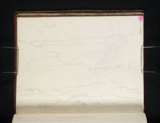 Joseph Mallord William Turner, ‘Two Views of Distant Mountains; One with Mont Cenis’ 1820