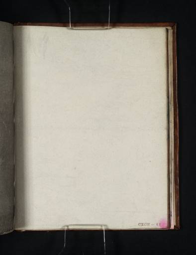 Joseph Mallord William Turner, ‘Blank’ 1819 (Blank right-hand page of sketchbook)