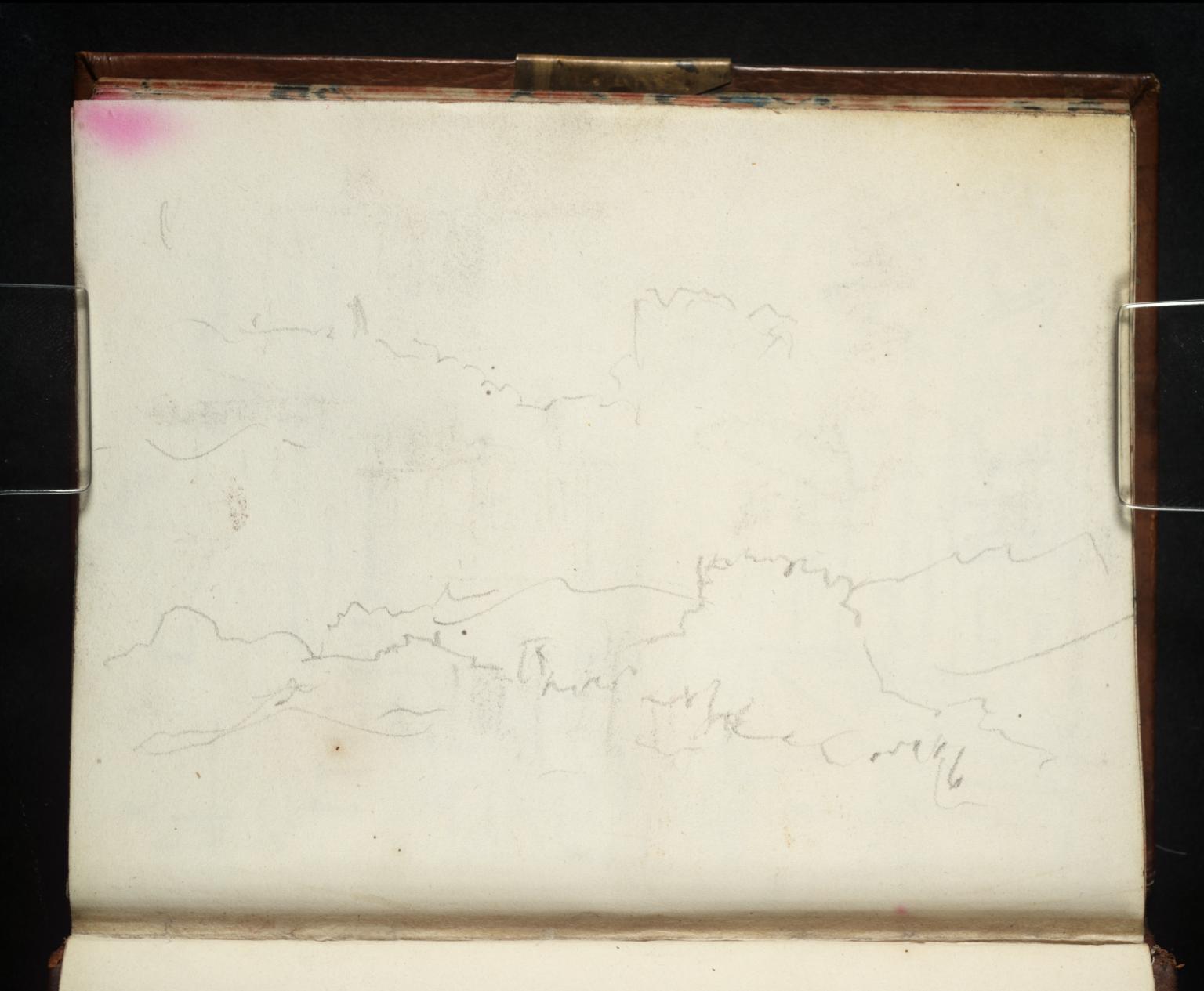 Two Sketches of a Castle on a Hill