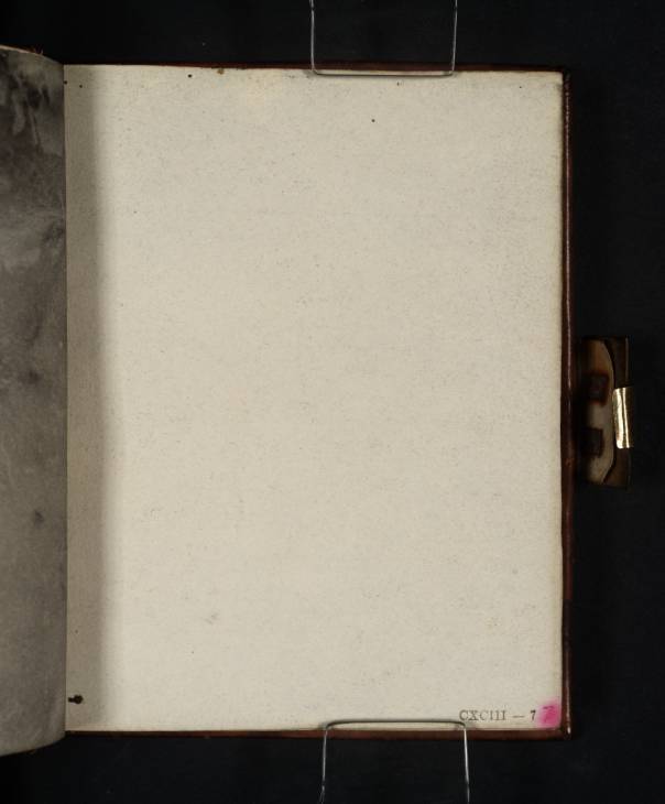 Joseph Mallord William Turner, ‘Blank’ c.1819 (Blank right-hand page of sketchbook)