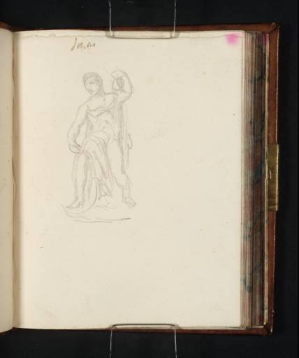 Joseph Mallord William Turner, ‘Sketch of the Statue of 'Jonah' in the Chigi Chapel, Santa Maria del Popolo, Rome’ 1819