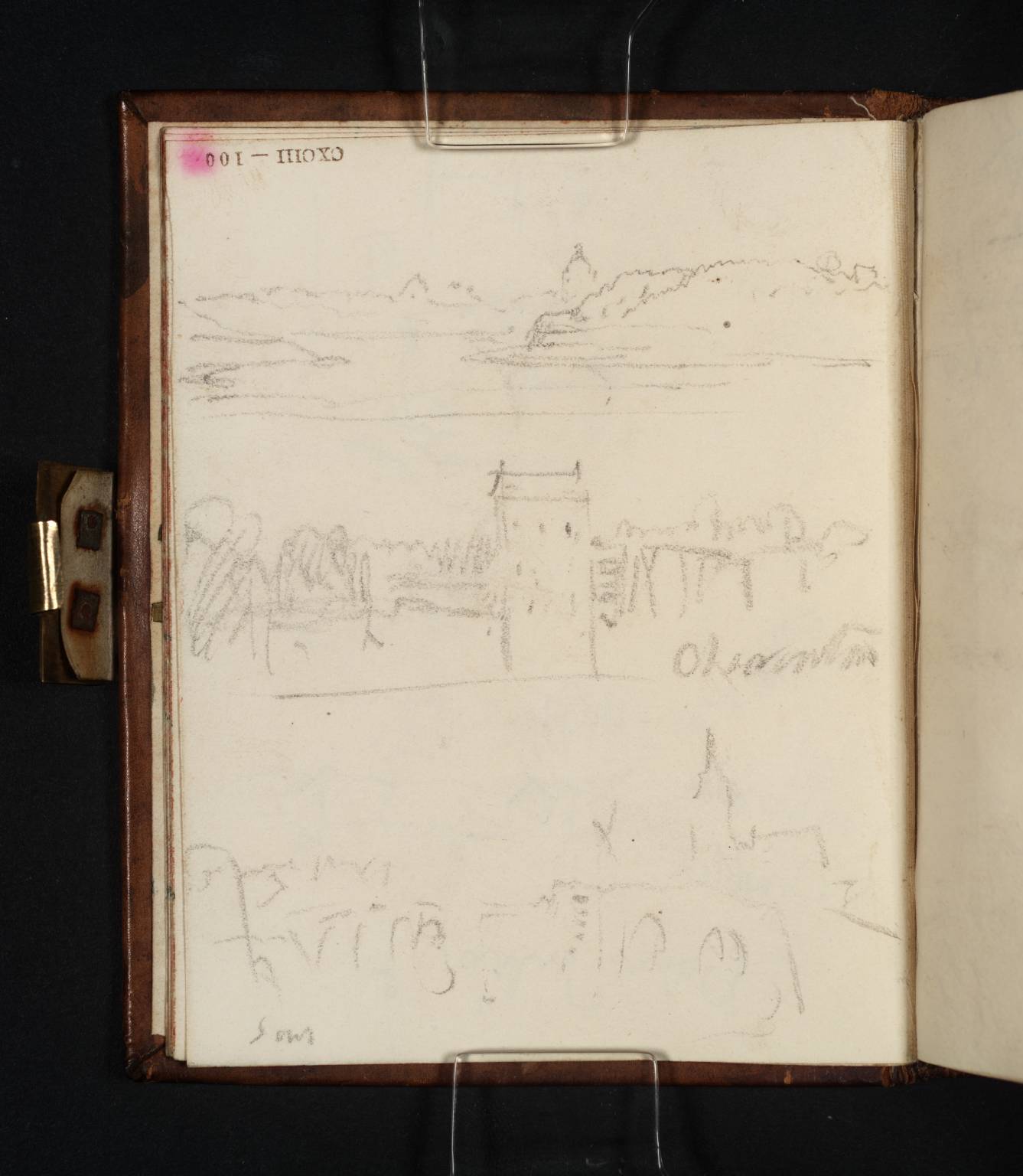 Three Views near the River Yonne in Burgundy, France, including the Bridge and Church at Sens