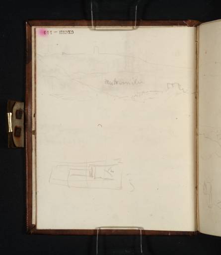 Joseph Mallord William Turner, ‘Two Sketches, Including One of a Bay and Headland, ?France’ 1820