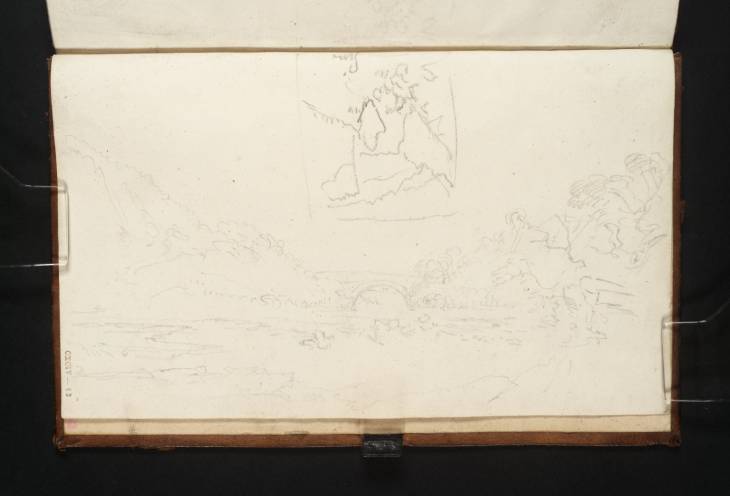 Joseph Mallord William Turner, ‘A Bridge over the ?River Toce; and a View of Mountains near the Simplon Pass’ 1819