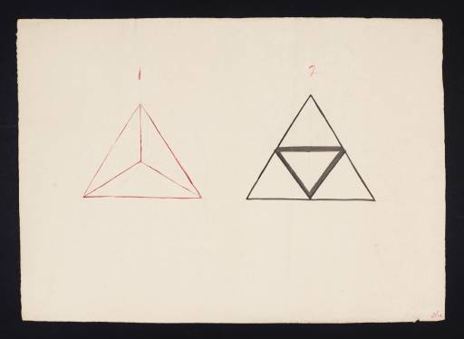 Joseph Mallord William Turner, ‘Lecture Diagram: Two Equilateral Triangles’ c.1817-28