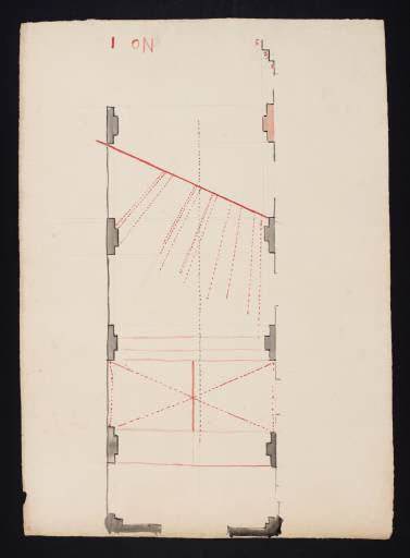 Joseph Mallord William Turner, ‘Lecture Diagram: Ground Plan of a Building’ c.1823-8