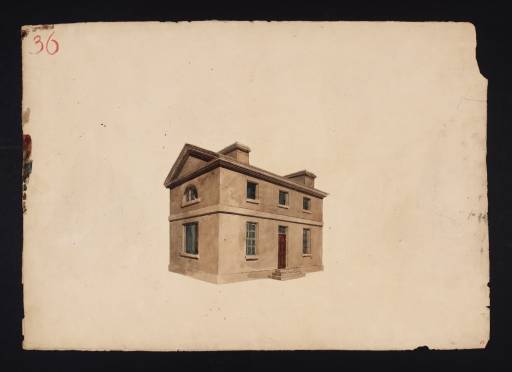 Joseph Mallord William Turner, ‘Lecture Diagram 36: A House in Perspective’ c.1810