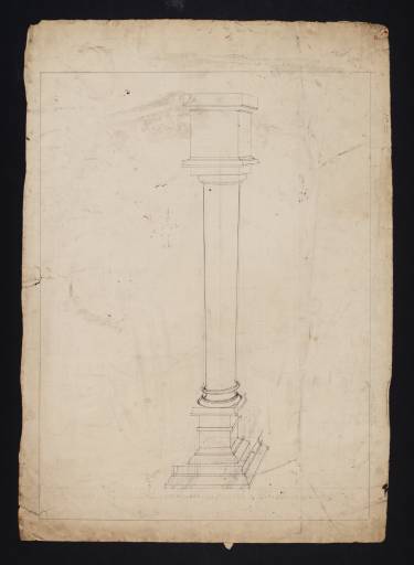 Joseph Mallord William Turner, ‘Perspective Study of a Tuscan Column’ c.1810