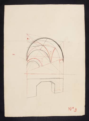 Joseph Mallord William Turner, ‘Lecture Diagram: Vaulted Arch in Perspective’ c.1822-8