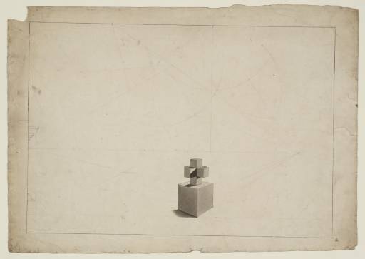 Joseph Mallord William Turner, ‘Perspective Study of a Cross on a Cube’ c.1810