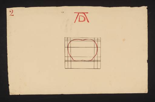 Joseph Mallord William Turner, ‘Lecture Diagram 2: Cross-Section of the Human Body (after Albrecht Dürer)’ c.1810