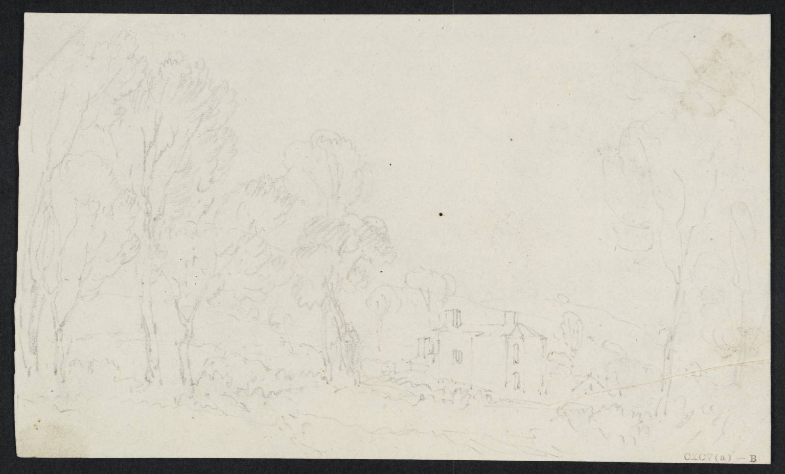 Landscape, with Trees and House
