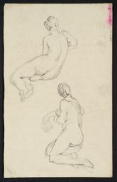 Studies of a Seated Nude Woman from Two Viewpoints