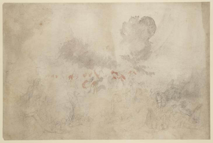 Joseph Mallord William Turner, ‘Battle Scene, Perhaps from the Napoleonic Wars’ c.1801