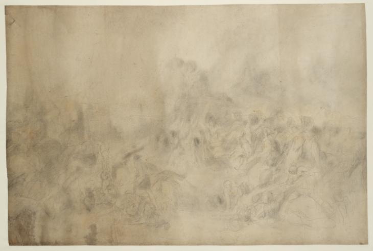 Joseph Mallord William Turner, ‘Battle Scene, Perhaps from the Napoleonic Wars’ c.1801