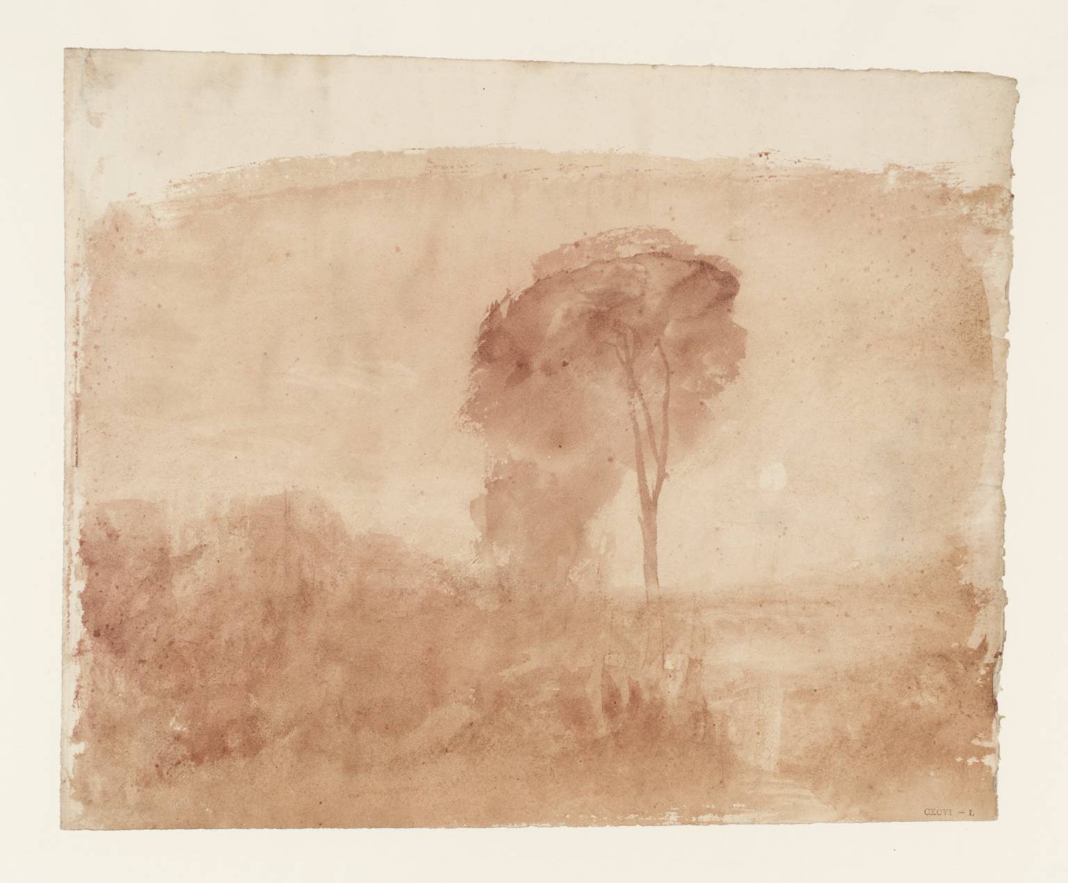 Landscape, with Distant Mountains