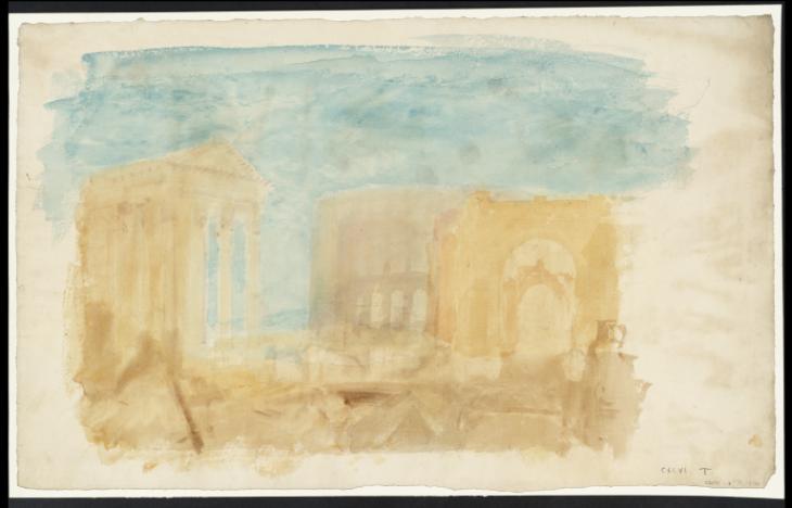 Joseph Mallord William Turner, ‘Antiquities at Pola’ c.1817-18