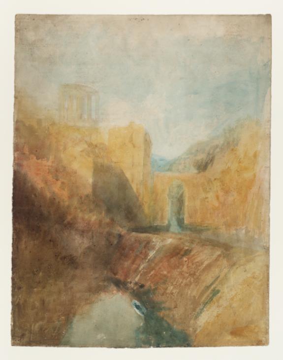 Joseph Mallord William Turner, ‘The So-Called Temple of Vesta, Tivoli’ c.1817-20