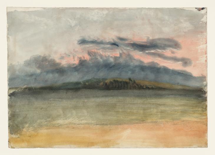 Joseph Mallord William Turner, ‘Storm Clouds over a Landscape at Sunset’ c.1823-6
