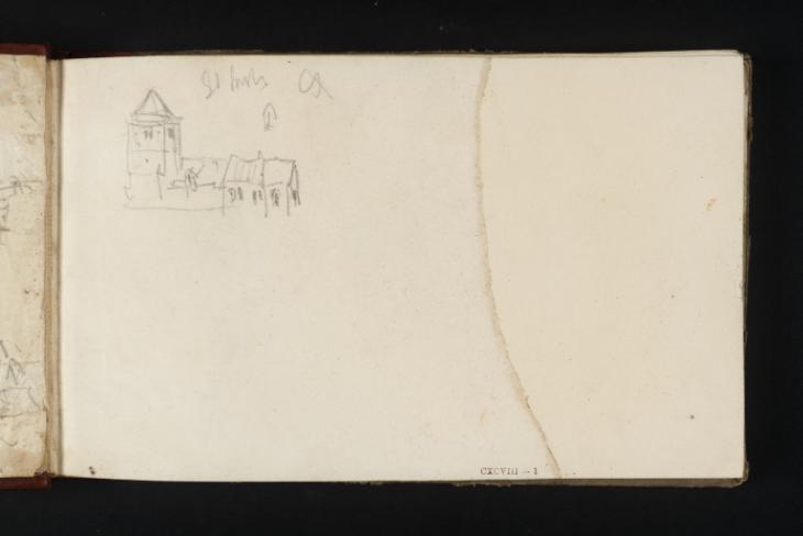 Joseph Mallord William Turner, ‘A Church, Probably in Oxfordshire’ c.1821-2