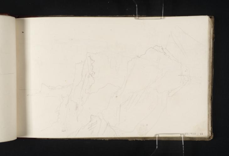 Joseph Mallord William Turner, ‘Coastal Cliffs, Probably between Folkestone and Dover’ c.1821-2