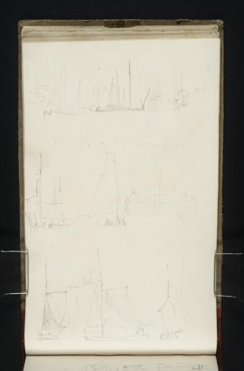 Joseph Mallord William Turner, ‘Sailing Vessels in the Pool of London, with Old London Bridge’ c.1821-2