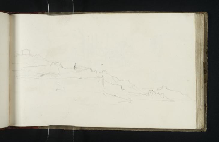 Joseph Mallord William Turner, ‘Martello Towers on the Coast, near Hythe’ c.1821-2