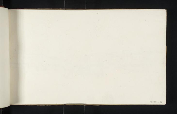 Joseph Mallord William Turner, ‘Blank’ 1820 (Blank right-hand page of sketchbook)