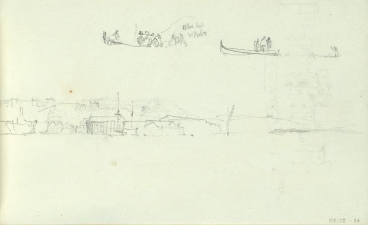 Joseph Mallord William Turner, ‘The Dockyard at Chatham’ c.1821