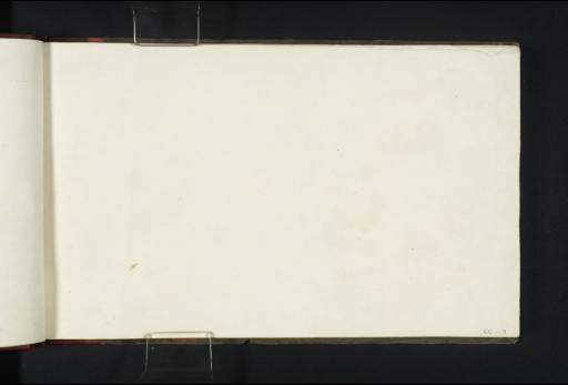 Joseph Mallord William Turner, ‘Blank’ 1822 (Blank right-hand page of sketchbook)