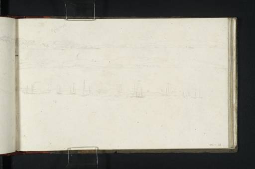 Joseph Mallord William Turner, ‘Sketches of Shipping in Leith Roads and the Firth of Forth with Barnbougle Castle’ 1822