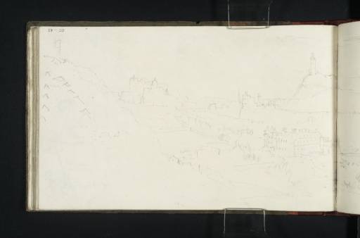 Joseph Mallord William Turner, ‘Edinburgh from Arthur's Seat: A Procession Towards Holyrood’ 1822