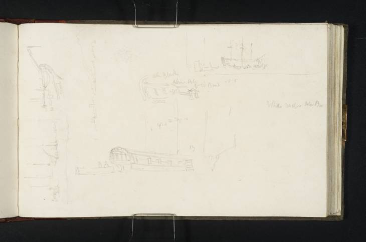 Joseph Mallord William Turner, ‘Admiral Beresford's Barge Bringing Sir Walter Scott to the 'Royal George' in Leith Roads; and Related Studies’ 1822