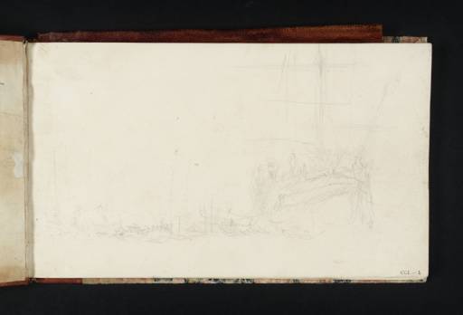 Joseph Mallord William Turner, ‘Design of the King in the Royal Barge’ 1822