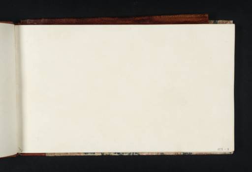 Joseph Mallord William Turner, ‘Blank’ 1822 (Blank right-hand page of sketchbook)