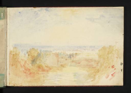 Joseph Mallord William Turner, ‘View across Country, with River in Foreground’ c.1822-3