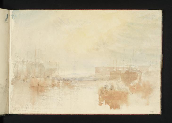 Joseph Mallord William Turner, ‘Harbour with Vessels, possibly Portsmouth’ c.1822-3