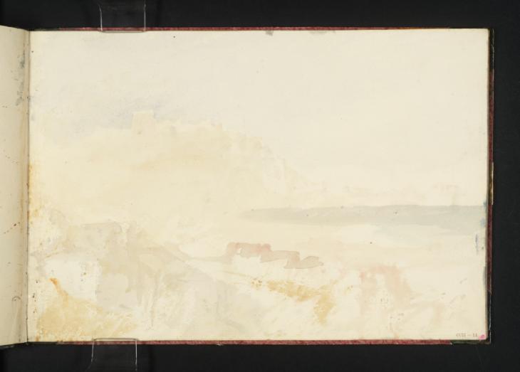 Joseph Mallord William Turner, ‘Castle on Cliff, probably Dover’ c.1822-3