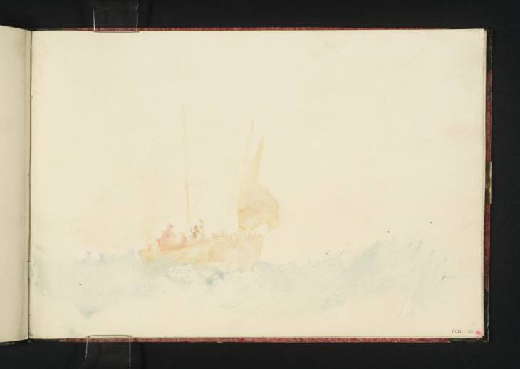 Joseph Mallord William Turner, ‘Boat Taking in Sail’ c.1822-3