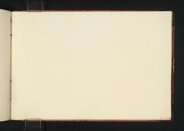 Joseph Mallord William Turner, ‘Blank’ c.1822-3 (Blank right-hand page of sketchbook)