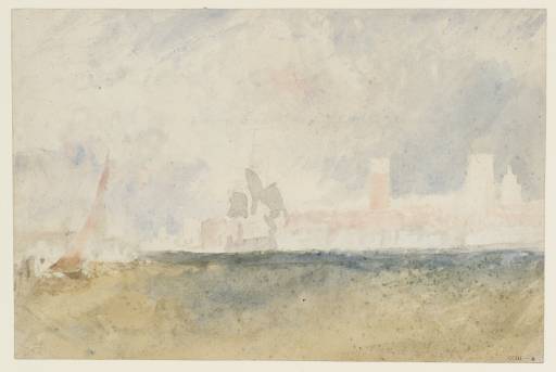Joseph Mallord William Turner, ‘Portsmouth; Preparatory Study’ c.1823-4